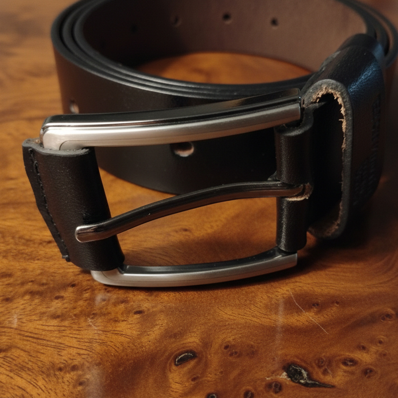 উডল্যান্ড পুরুষদের ১০০% জেনুইন লেদার বেল্ট - ক্লাসিক ব্ল্যাক | Classic Belt