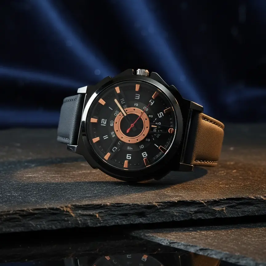 ম্যাট ব্ল্যাক মেকানিক্যাল ডিজাইন স্পোর্টস ঘড়ি | Sports Watch